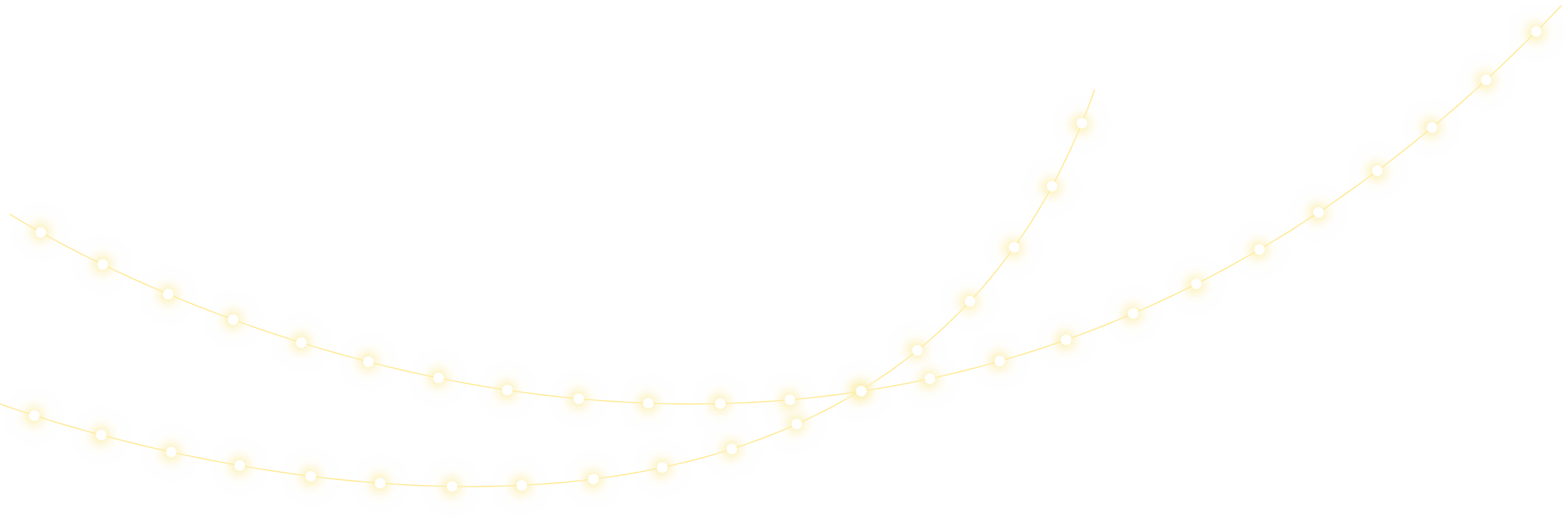 Glowing Christmas Lights Illustration